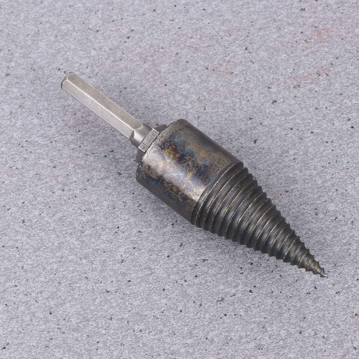 DOITOOL 32mm Hexagon Steel Firewood Log Splitter Drill Bit - Heavy Duty Wood Splitting Tool for Fast Firewood Chopping & Splitting - Perfect for Fireplaces, Wood Stoves, and Camping