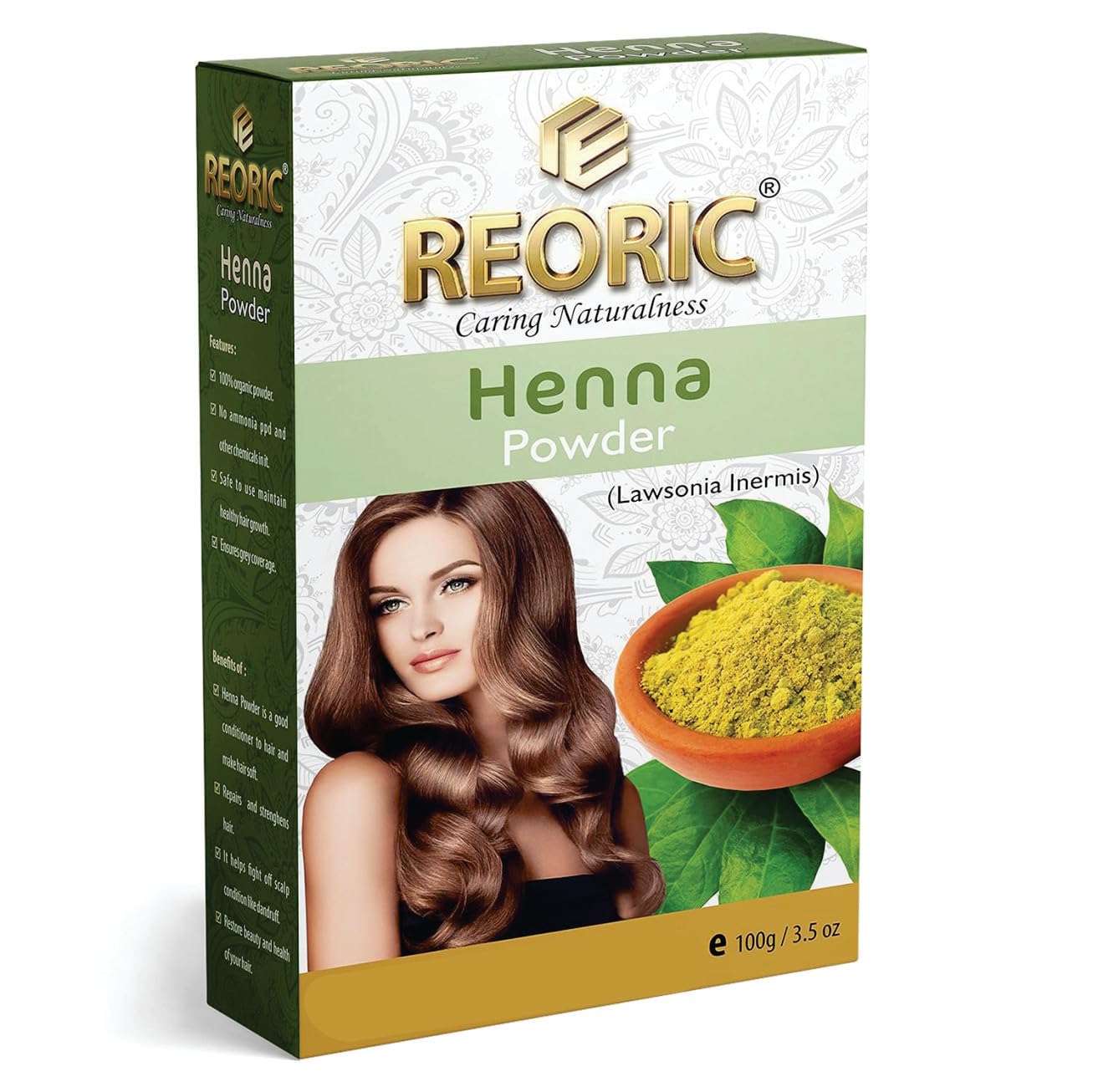 Organic Amla Powder & Natural Henna Powder for Hair - Chemical-Free Hair Dye for Women | Ammonia-Free Herbal Hair Color | 200g (Pack of 2) | Promotes Hair Growth & Gray Coverage | Perfect for Natural Hair Care & DIY Beauty Treatments