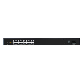 Luxul AGS-1016-AV 16-Port Gigabit Rack Mount Switch - High-Speed Network Solution for Home Theater & Office Server Racks