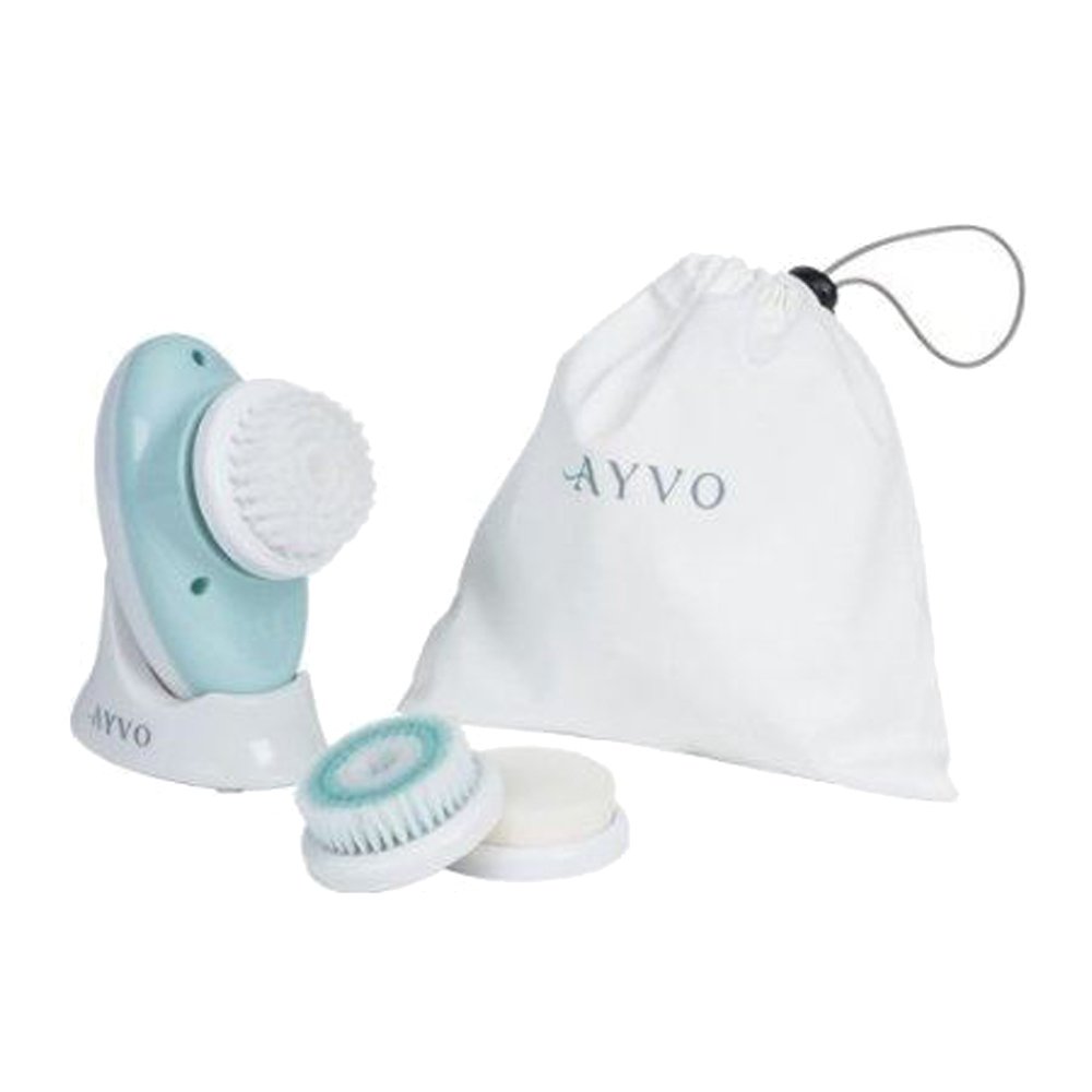 Ayvo Skincare Sonic Facial Cleanser Brush - Deep Pore Cleaning & Hydrating Exfoliation for Glowing Skin | Perfect for Daily Skincare Routine & Makeup Removal