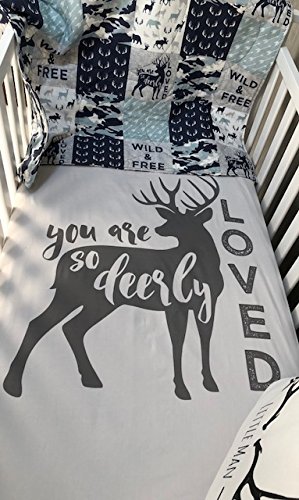 Baby Boy Hunting Quilt - Camo Woodland Deer Buck Arrow Design - Soft Crib Bedding Set by Babylooms - Perfect for Nursery, Baby Shower Gifts & Outdoor-Themed Rooms