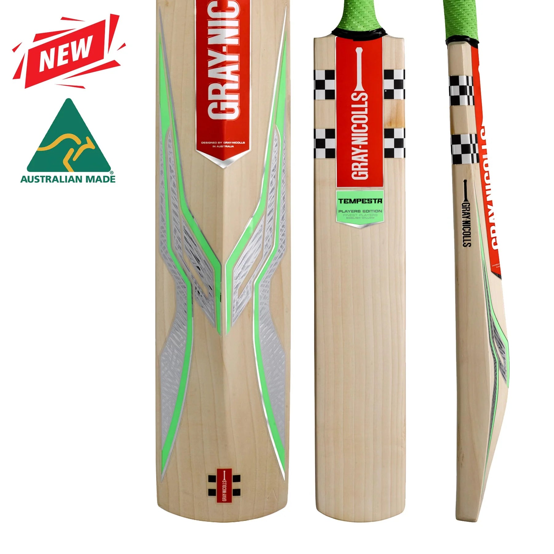Gray Nicolls Tempesta Players Edition Adult Cricket Bat - Premium Performance for Professional & Amateur Players - Perfect for Matches, Training & Practice Sessions