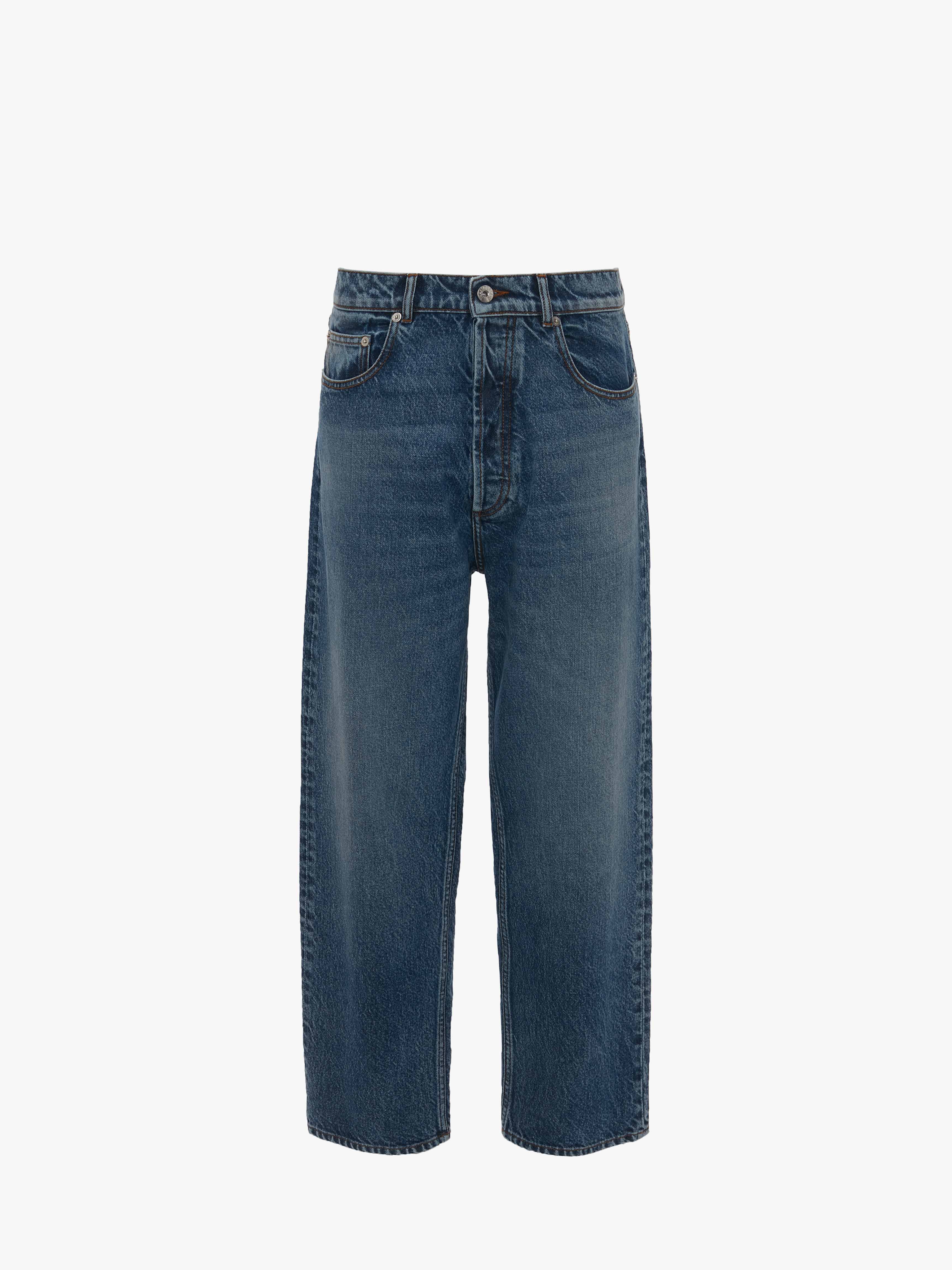 Cropped Straight Leg Jeans for Women - High Waist Denim Pants, Comfortable & Stretchy - Perfect for Casual Wear, Office, and Weekend Outings