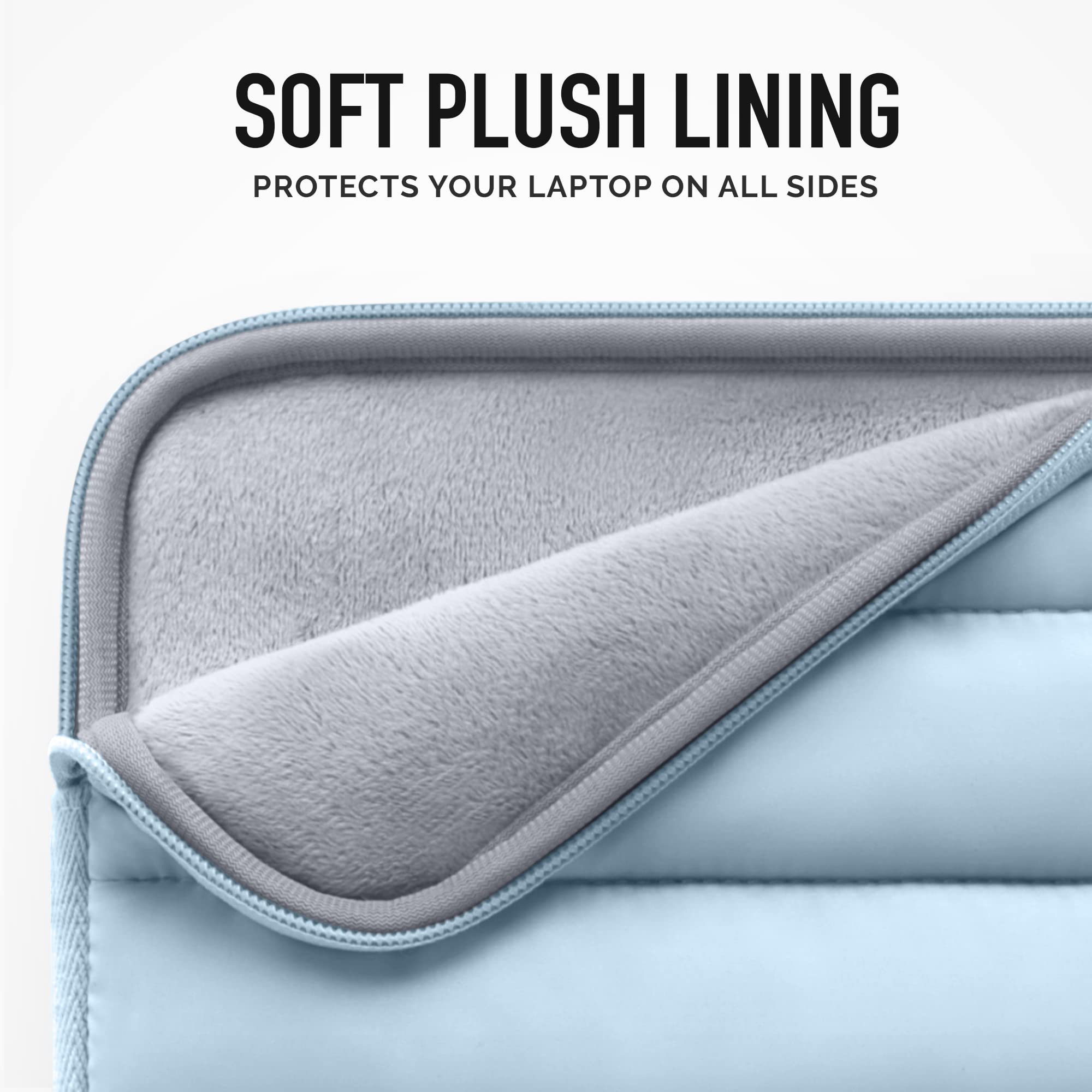 VANDEL Original Puffy Laptop Sleeve Case 13-14 Inch - Protective Laptop Bag Compatible with MacBook Air 13/Pro 13-14, iPad Pro 12.9, HP, Dell, ASUS - Perfect for Work, School & Travel