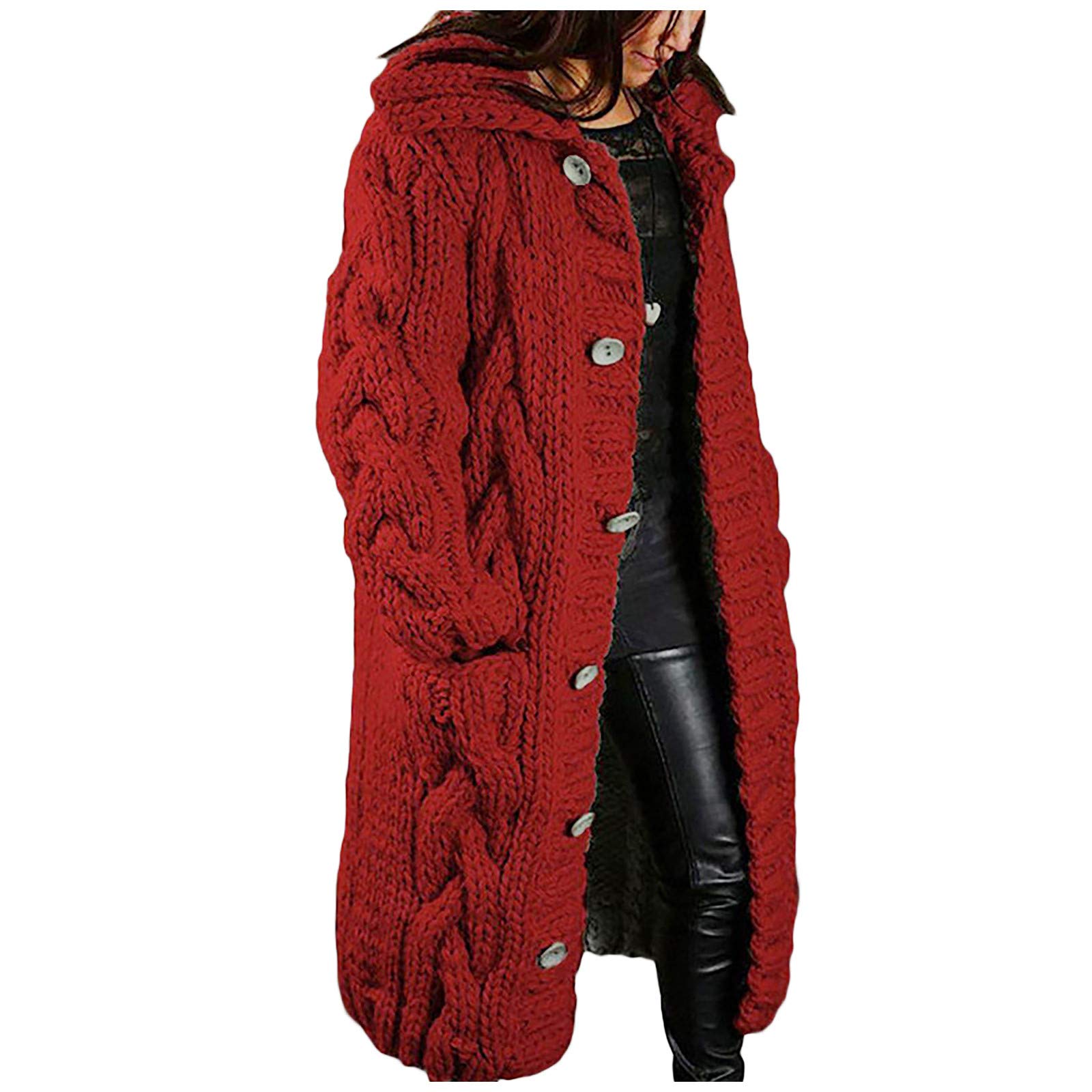 Women's Long Sleeve Loose Kimono Cardigan - Button Down Open Front Lightweight Cover Up Jacket for Casual Wear, Office, and Spring/Summer Outfits