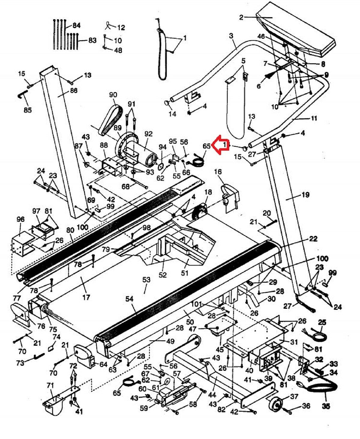 ICON Health & Fitness Main Wire Harness 102633 - Compatible with Lifestyler Expanse 1500 831.297331 Treadmill - Replacement Part for Smooth Treadmill Operation at Home Gym