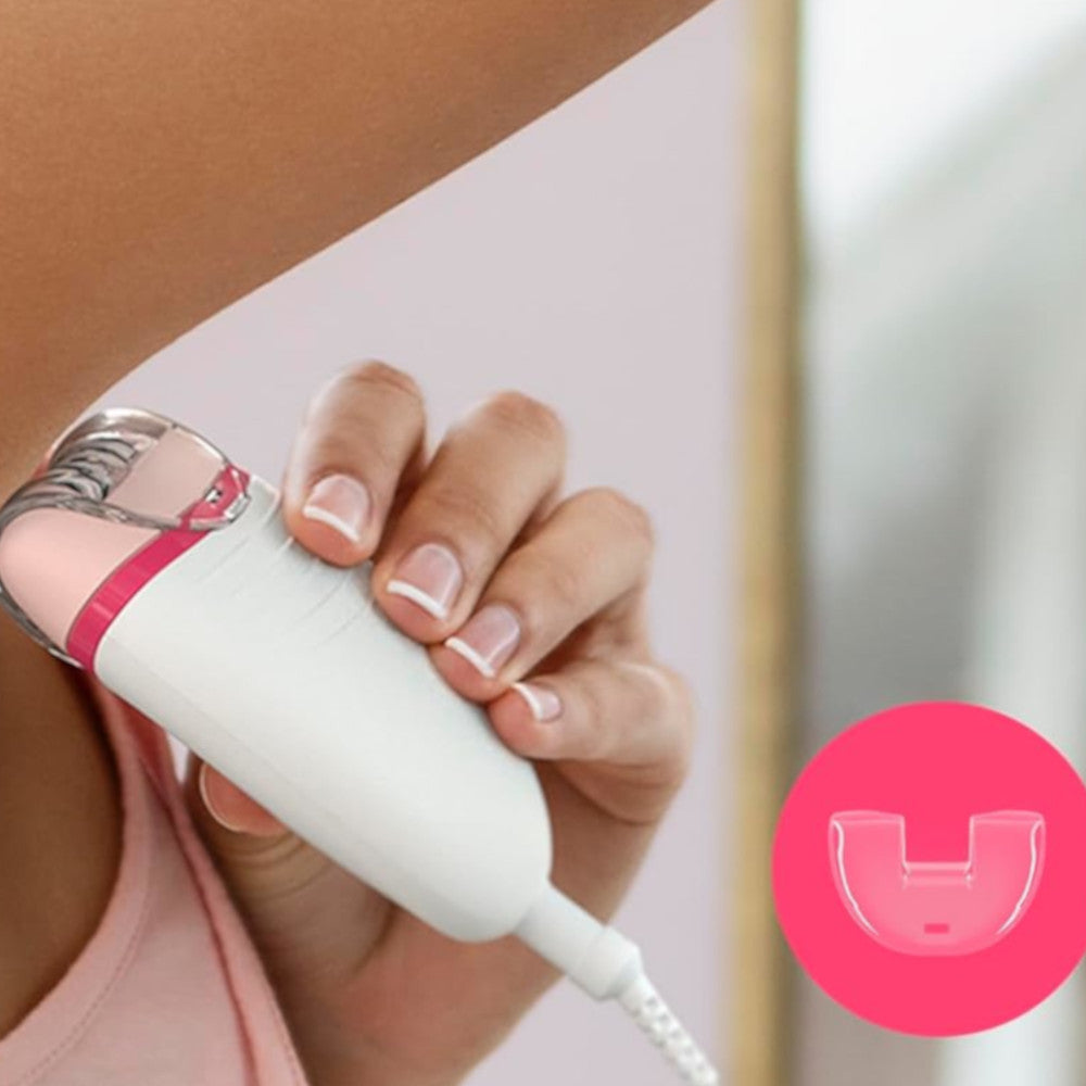 PHILIPS BRE235/04 Women's Epilator - Corded Compact Hair Remover for Smooth Skin | Perfect for Legs, Underarms & Bikini Line | Home & Travel Use