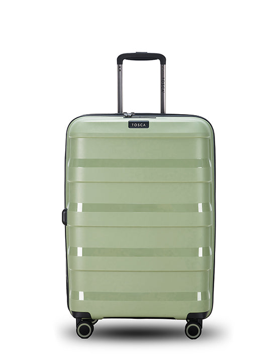 Tosca Comet 25in Medium Spinner Luggage - Sage Green Carry-On Suitcase for Travel, Business Trips & Weekend Getaways