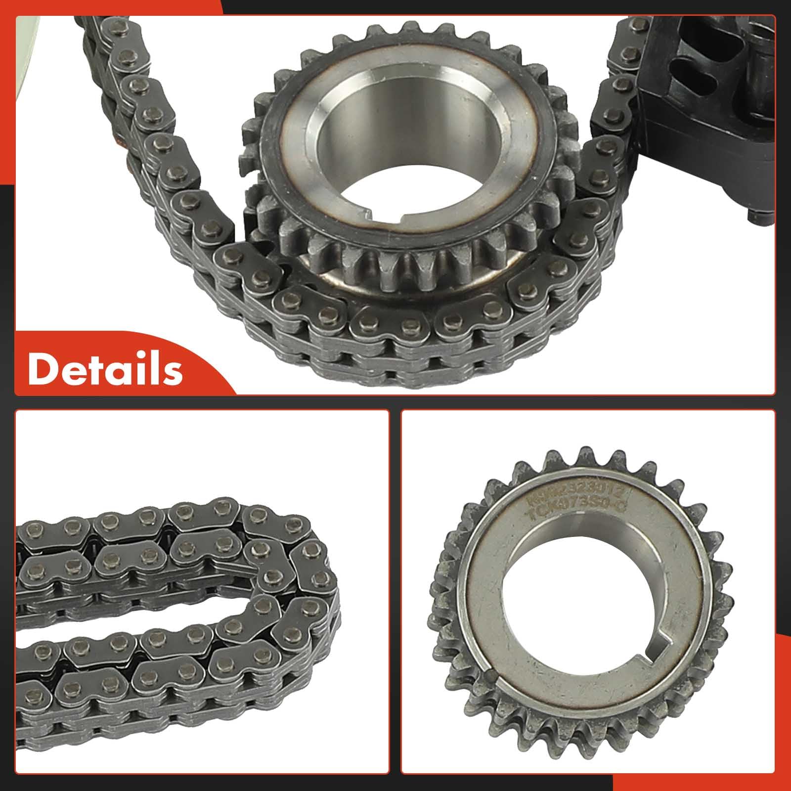 Premium Engine Timing Chain Kit with Sprocket, Tensioner & Guide - Compatible with Chevrolet Equinox 2018-2020, Malibu 2016-2020, Cruze 2016-2019 & GMC Terrain 2018-2020 & Buick Encore 2016-2019 2021 - Perfect for Engine Repair & Maintenance