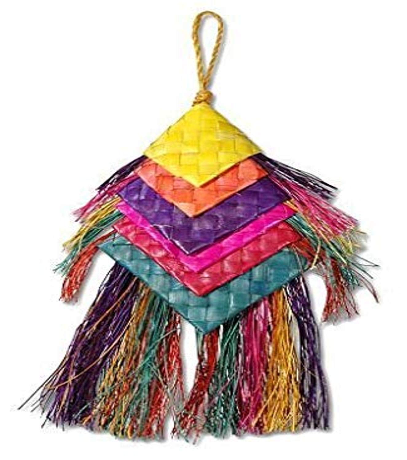 Planet Pleasures Large Bird Bells Toy - Fun Chewing & Foraging Activity for Parrots, Cockatiels & Conures - Perfect for Cage Play & Mental Stimulation
