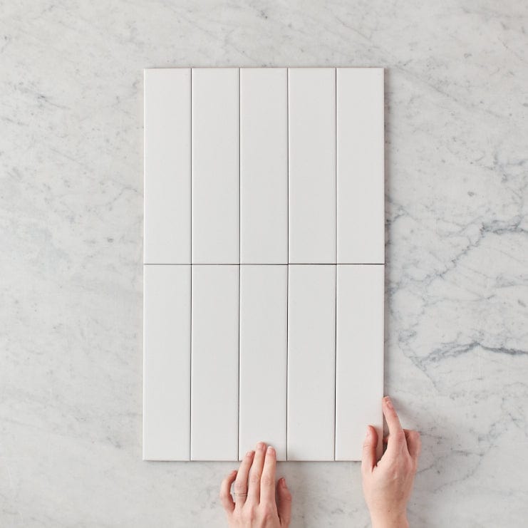Premium Riverton Matte White Subway Tile - Classic 3x6 Inch Ceramic Wall Tile for Kitchen Backsplash, Bathroom, and Shower Renovation - Waterproof & Easy to Clean