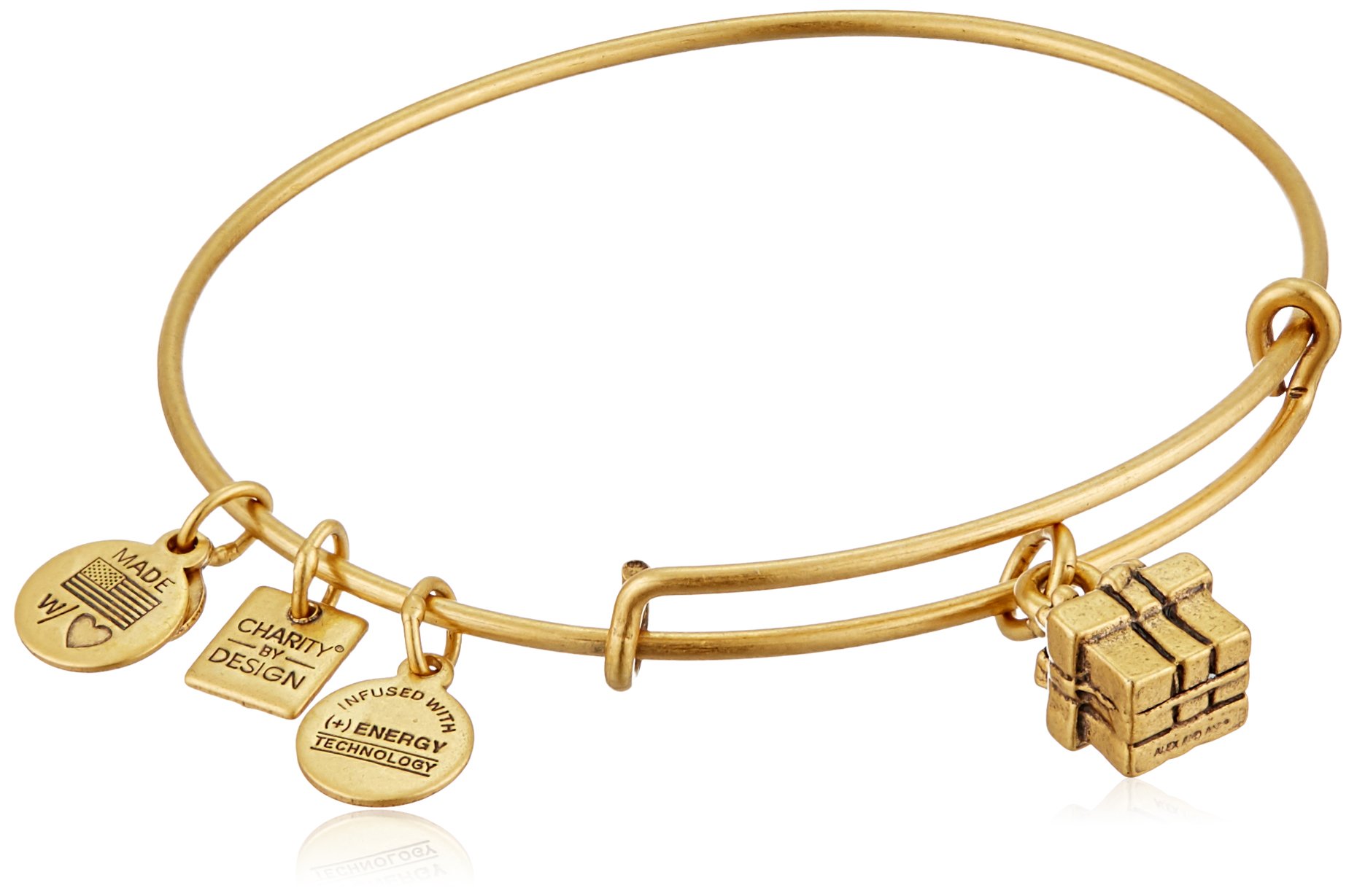 Alex and Ani Gift Box Bangle Bracelet - Elegant Adjustable Charm Bracelet for Women | Perfect for Birthdays, Anniversaries & Special Occasions | Jewelry Gift Box Included