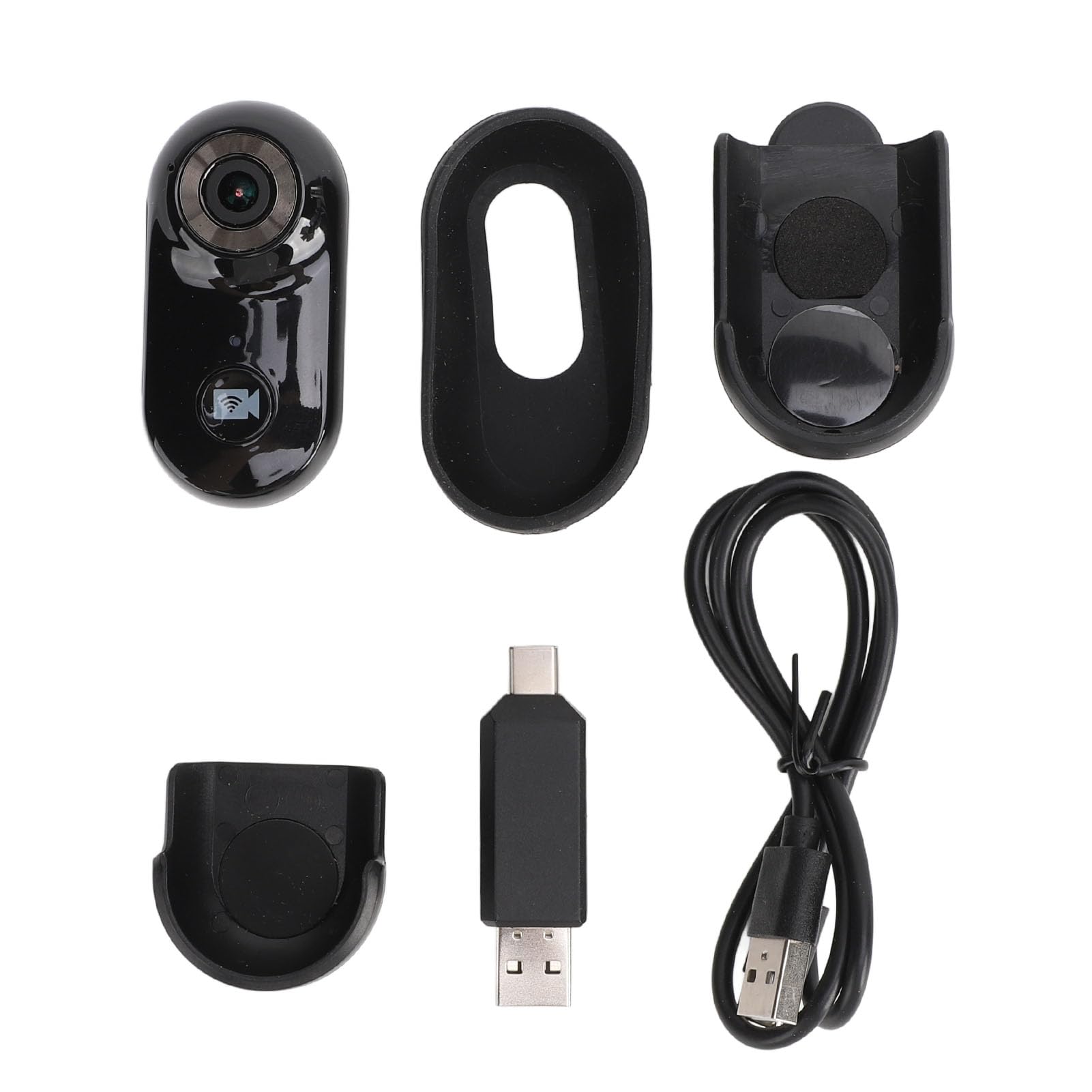 1080P 2MP Action Camera with Back Clip, 90° Wide Angle Video Recording - Mini Body Cam for Sports, Pets & Outdoor Adventures (Black) | Perfect for Dog Walking, Cycling, Hiking & Home Security Monitoring