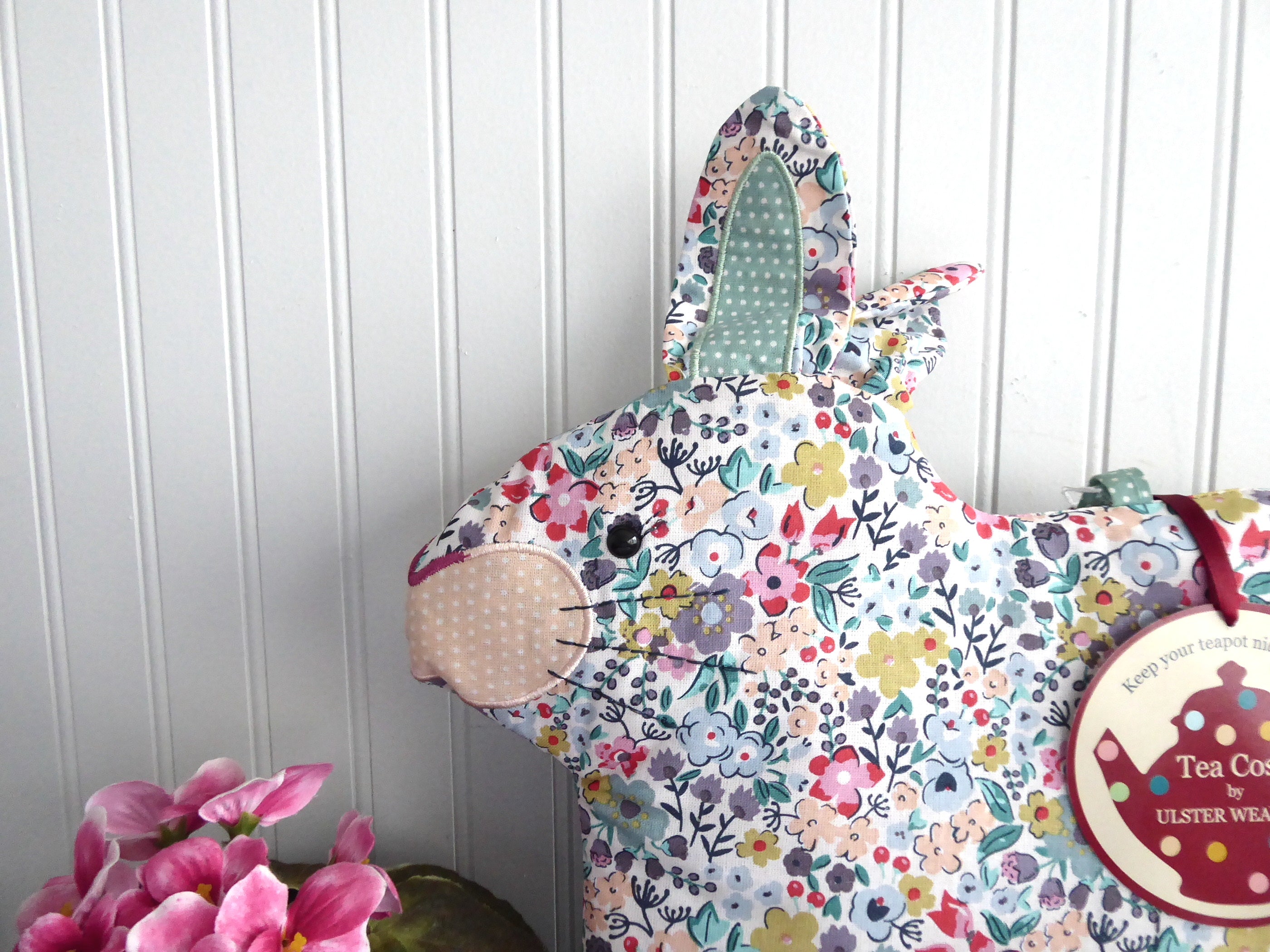 Chintz Rabbit Tea Cozy - Large Padded Bunny-Shaped Tea Pot Cover by Ulster Weavers - Perfect for English Tea Parties & Cozy Kitchen Decor