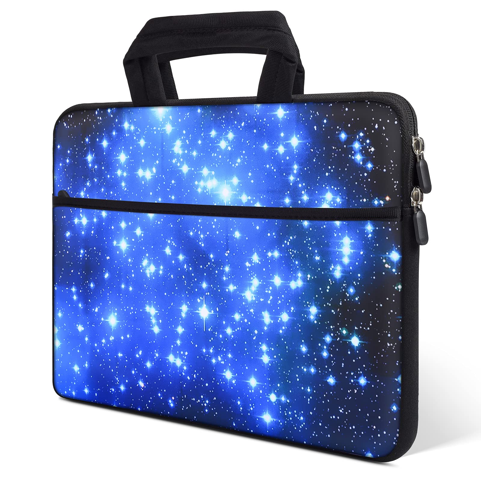 iKammo 15.6 Inch Neoprene Laptop Sleeve Case - Compatible with ASUS VivoBook 15, Lenovo IdeaPad 3, Acer Aspire 5 Slim, Dell Inspiron 15 3583 - Lightweight Protective Laptop Bag for Work, School & Travel (Blue Star)