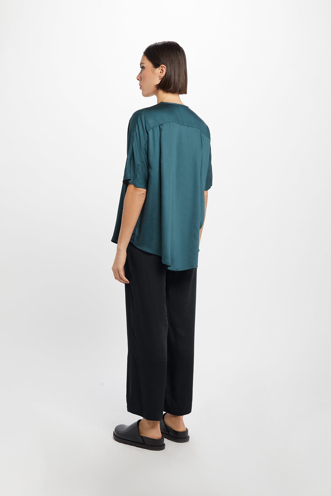 Carina TENCEL™ Modal Cropped Palazzo Pants for Women | High Waist Wide Leg Trousers in Multiple Colors | Comfortable & Breathable for Office, Travel & Casual Wear