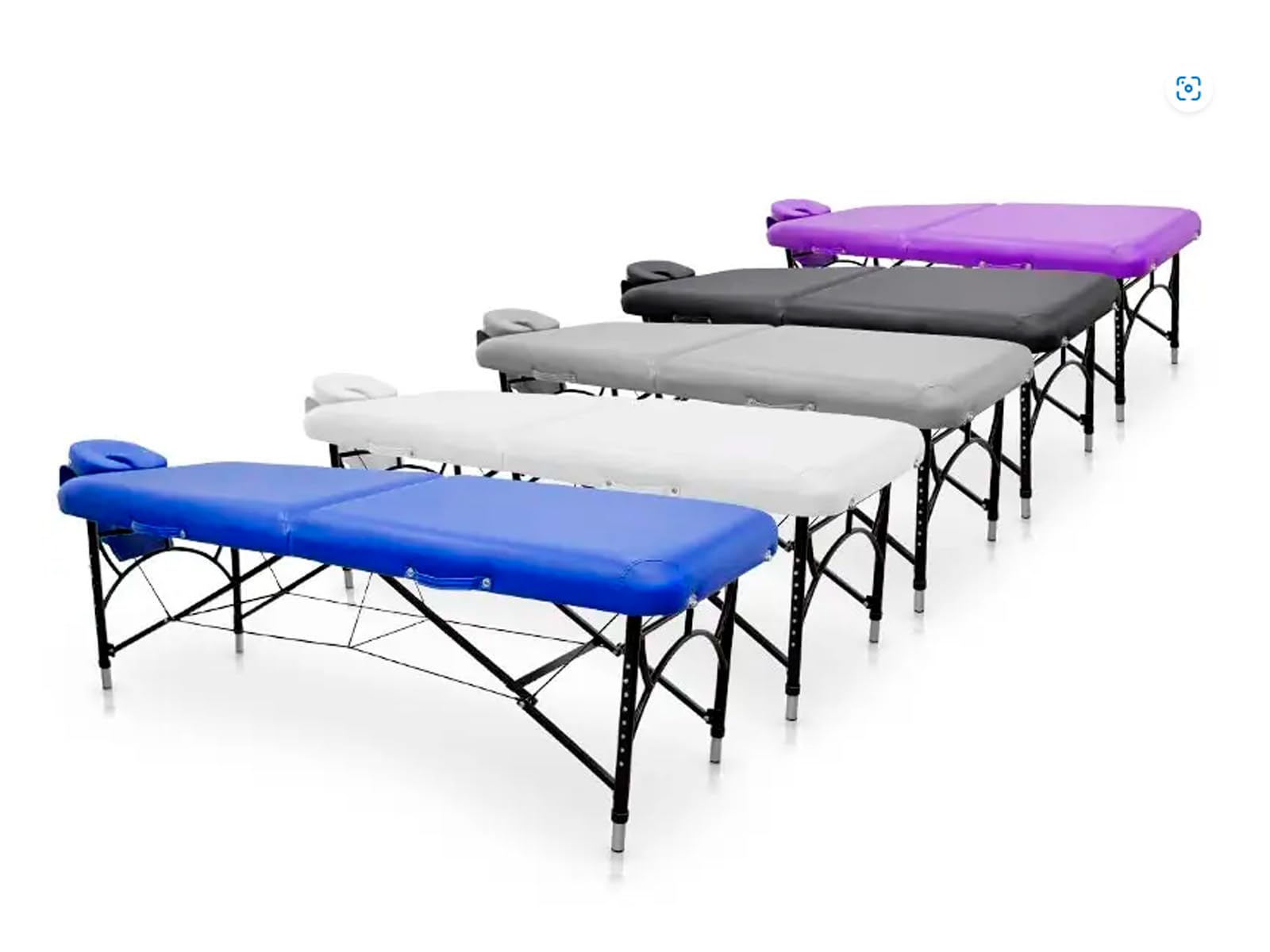 QUIRUMED Easy Force Aluminum Folding Massage Table - Adjustable Height, Lightweight (210kg Capacity) - Professional Leatherette Surface with High-Density Foam - Perfect for Spa, Home Massage & Physical Therapy Sessions