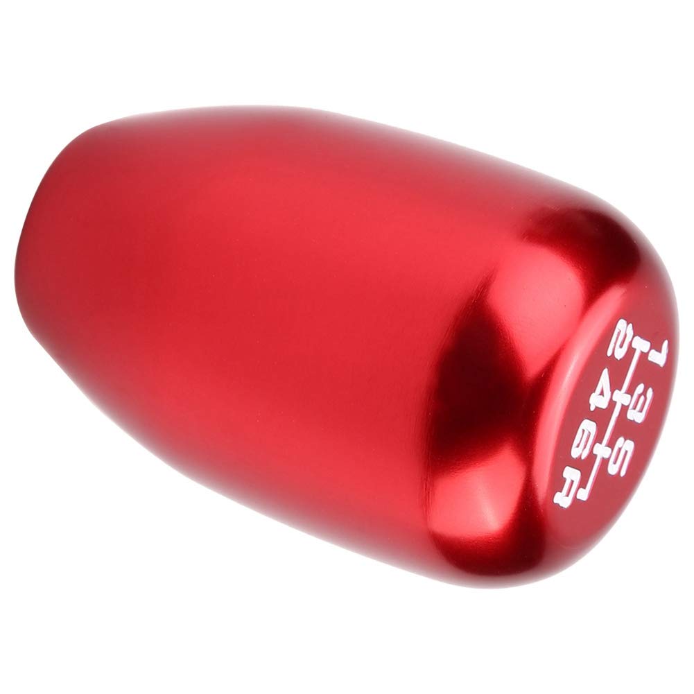6 Speed Shift Knob - Red Universal Manual Shifter Knob for Subaru WRX 2020 & 2004 Scion xB - High Performance Gear Stick Head - Perfect for Racing, Car Enthusiasts & Gaming Simulation Setups