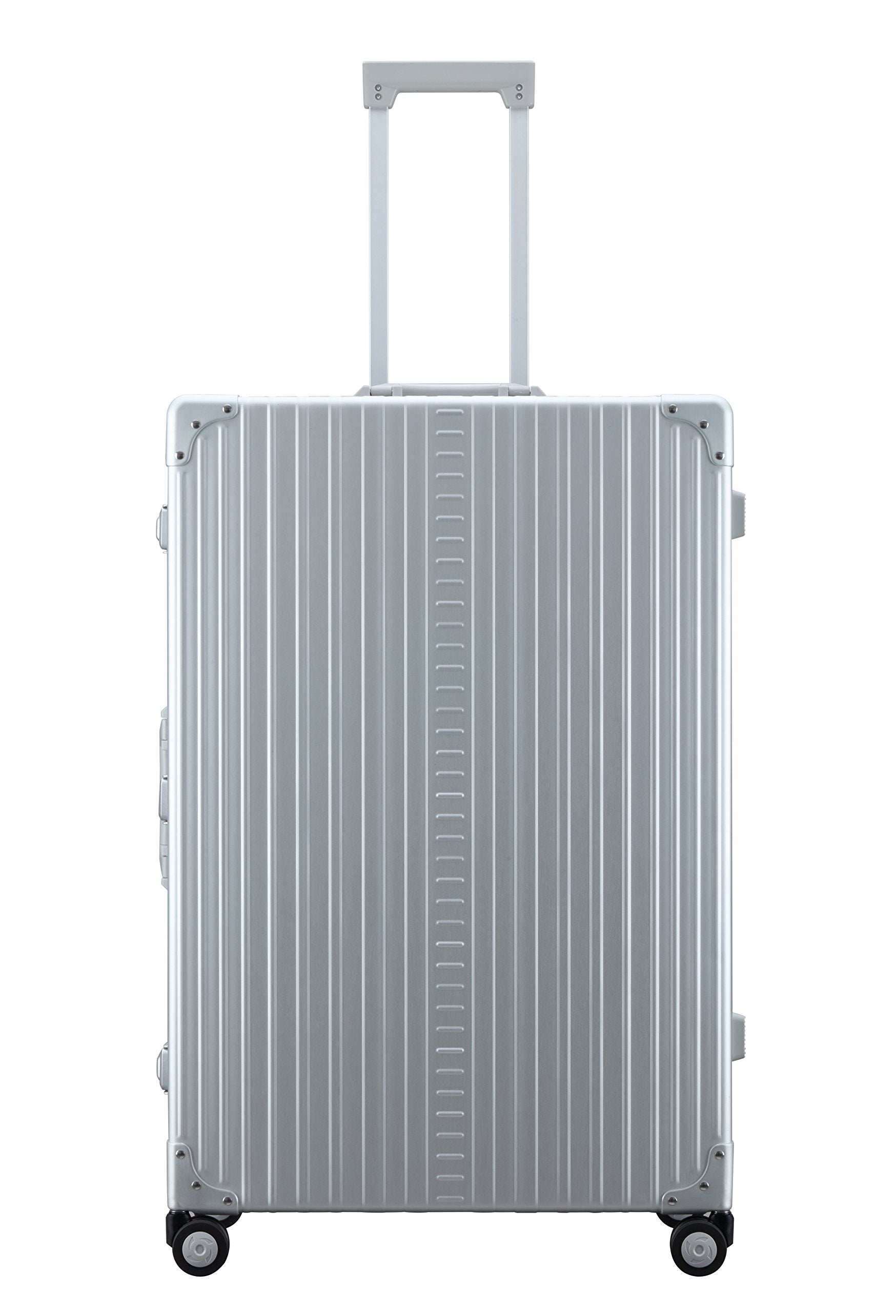 Aleon 32-Inch Aluminum Hardside Checked Luggage - Lightweight Durable Suitcase for Travel, Business Trips & Vacations (Platinum Silver)