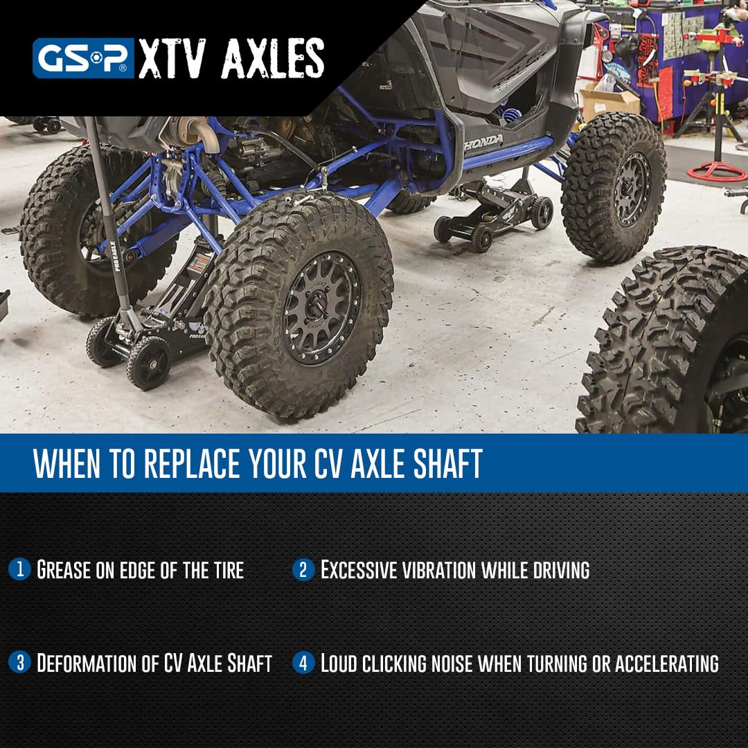 GSP 4102056 CV Axle Assembly - Compatible with Select Can-Am Models - Rear Left - Perfect for ATV & UTV Off-Road Repairs & Maintenance