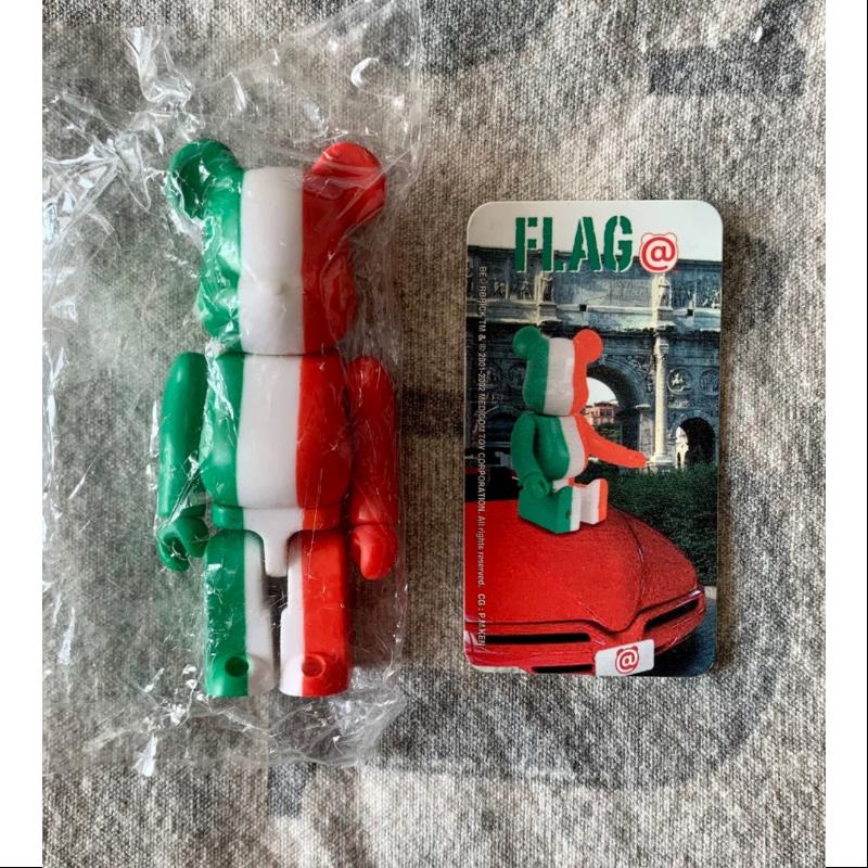 Bearbrick Series 5 FLAG Italy 100% Collectible Vinyl Art Toy - Limited Edition Italian Flag Design for Display & Home Decor | Perfect for Anime Fans, Toy Collectors & Modern Art Enthusiasts