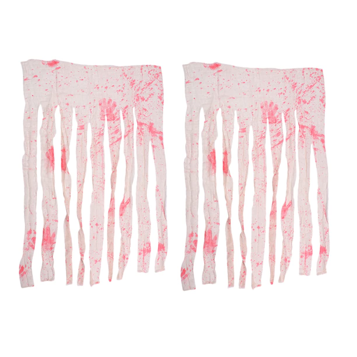 Artibetter 2-Pack Transparent Halloween Window Curtain - Zombie Shower Curtain & Ghost Tablecloth Set for Spooky Party Decorations - Perfect for Halloween Home Decor, Haunted House Parties, and Themed Events
