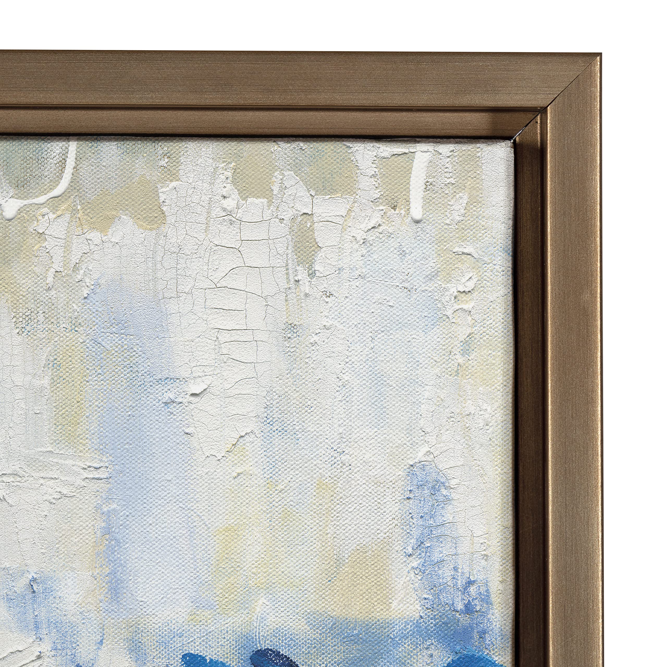 Kate & Laurel Sylvie Queen Elizabeth II Framed Canvas Wall Art by Leah Nadeau - 23x33 Inches Gold Modern Abstract Print for Living Room, Bedroom & Office Decor