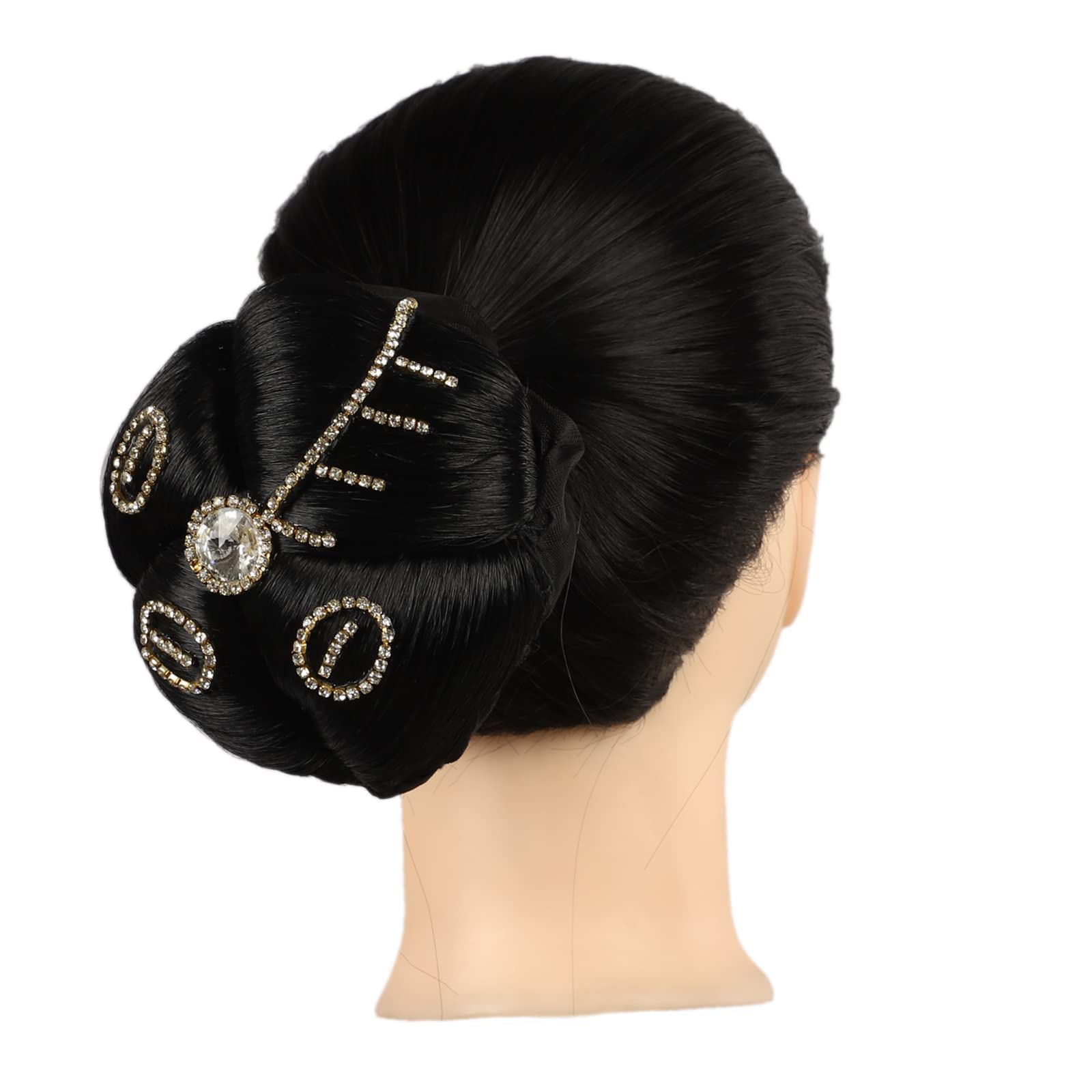 Neaama Hair Bun for Women - Black Stone Juda Hair Accessory for Styling & Parties