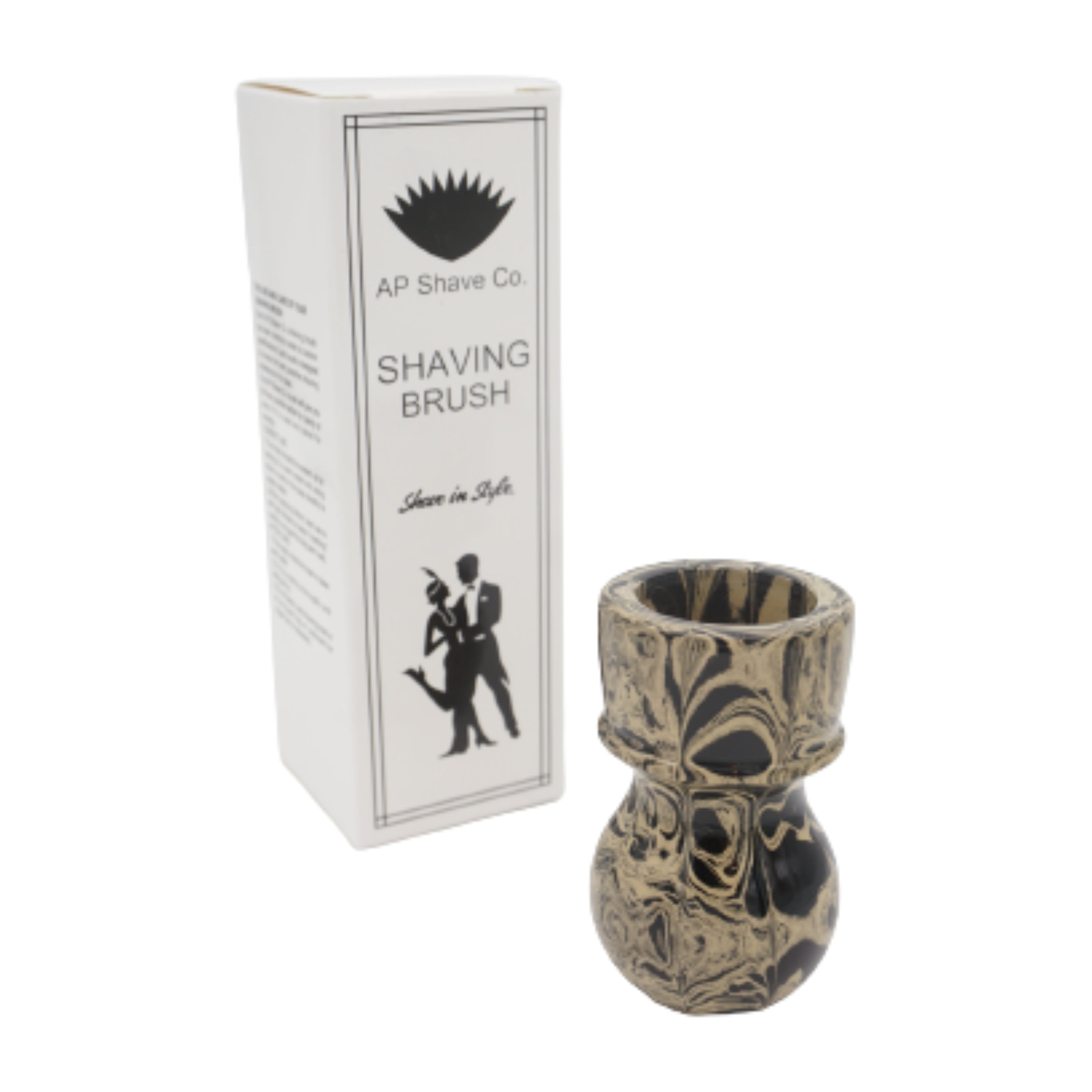 Handcrafted Sand Ebonite Shaving Brush Handle for 24mm & 26mm Knots - Premium Wet Shaving Accessory for Men's Grooming & Luxury Bathroom Essentials