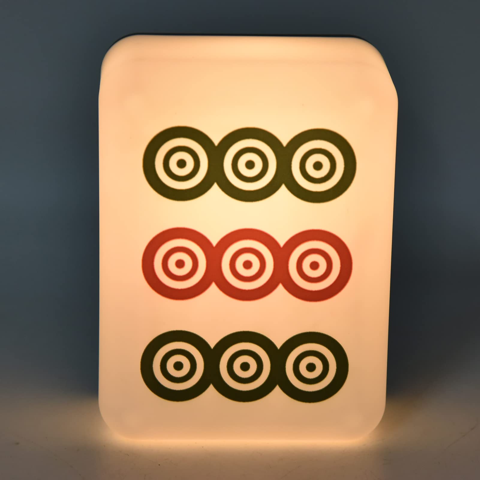 Milltrip Mahjong LED Night Light - USB Rechargeable, Dual Color Temperature Bedside Lamp for Bedroom, Living Room, Nursery | Perfect for Relaxation, Gaming Nights & Home Decor