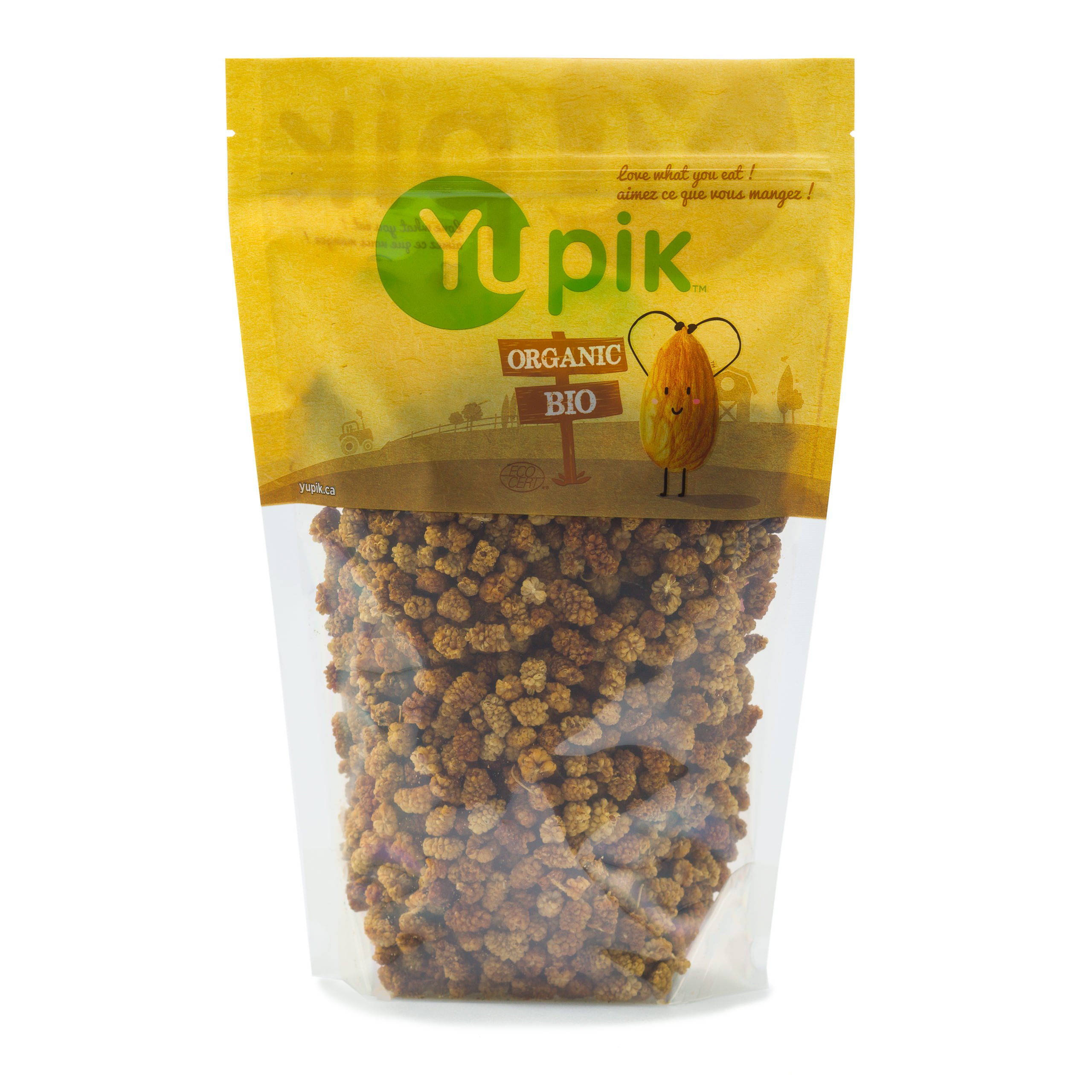 Organic Dried Mulberries 2.2 lb | Non-GMO, Vegan, Gluten-Free, No Sugar Added | Healthy Snack for Smoothies, Yogurt Topping & Baking | Yupik Premium Dried Fruit