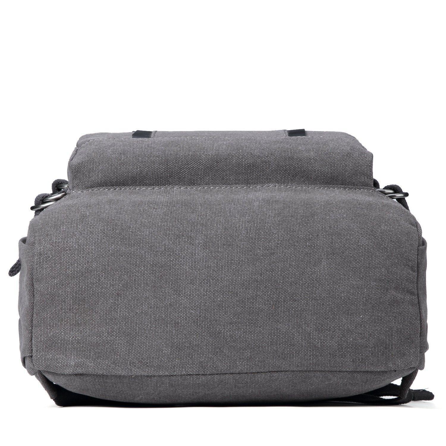 TRP0257 Troop London Classic Canvas Laptop Backpack - Large 15.6 Inch Waterproof Travel Backpack for Men & Women - Perfect for Work, School, College & Business Trips