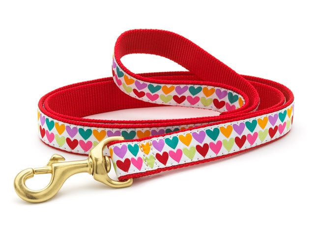 UpCountry Pop Hearts Lead - Premium Dog Leash for Small & Medium Dogs - Perfect for Walking, Training & Outdoor Adventures