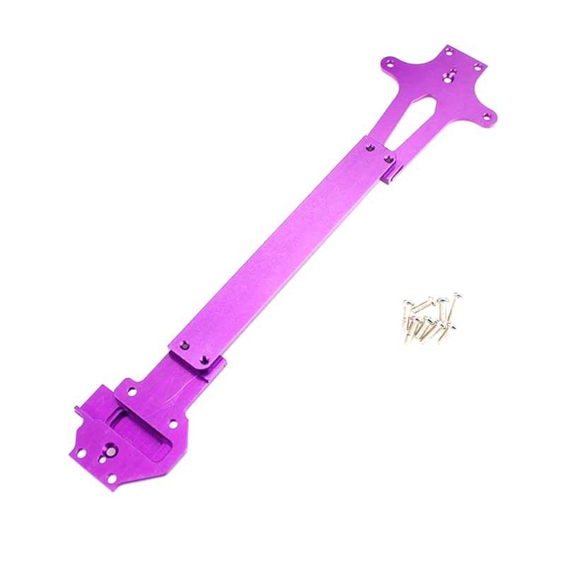 Upgrade Metal Tray Second Floor Board for 124019 124018 1/12 RC Car - Purple Replacement Part | Durable Accessories for RC Car Enthusiasts & Racing Scenes