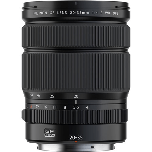 FUJIFILM GF 20-35mm F4 R WR Weather-Resistant Wide-Angle Zoom Lens for GFX Cameras - Perfect for Landscape, Architecture & Travel Photography