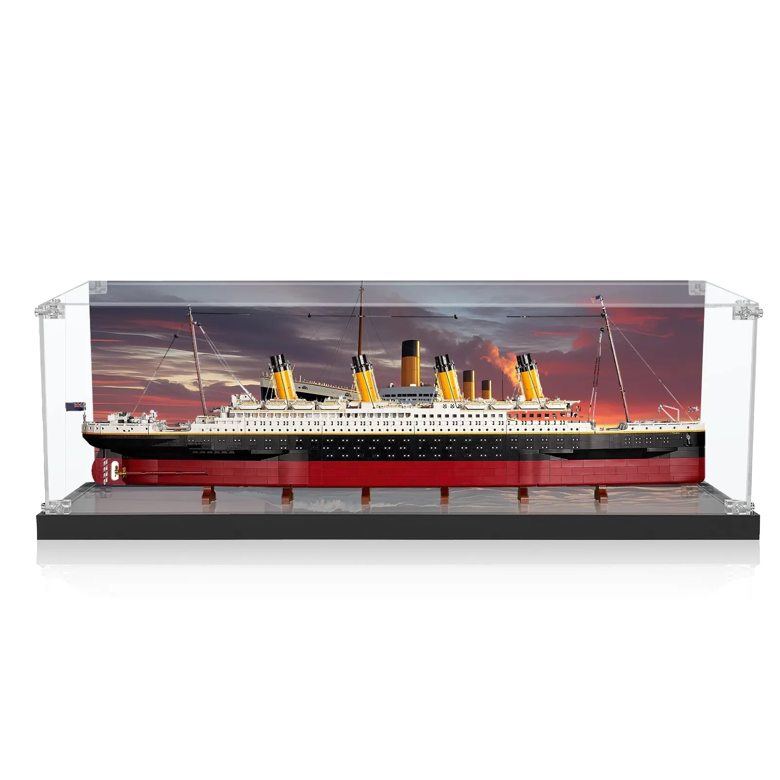 LEGO® Titanic 10294 Display Case - Premium Acrylic Showcase for LEGO Ship Models - Perfect for Home Decoration, Collector's Display & Gift Giving