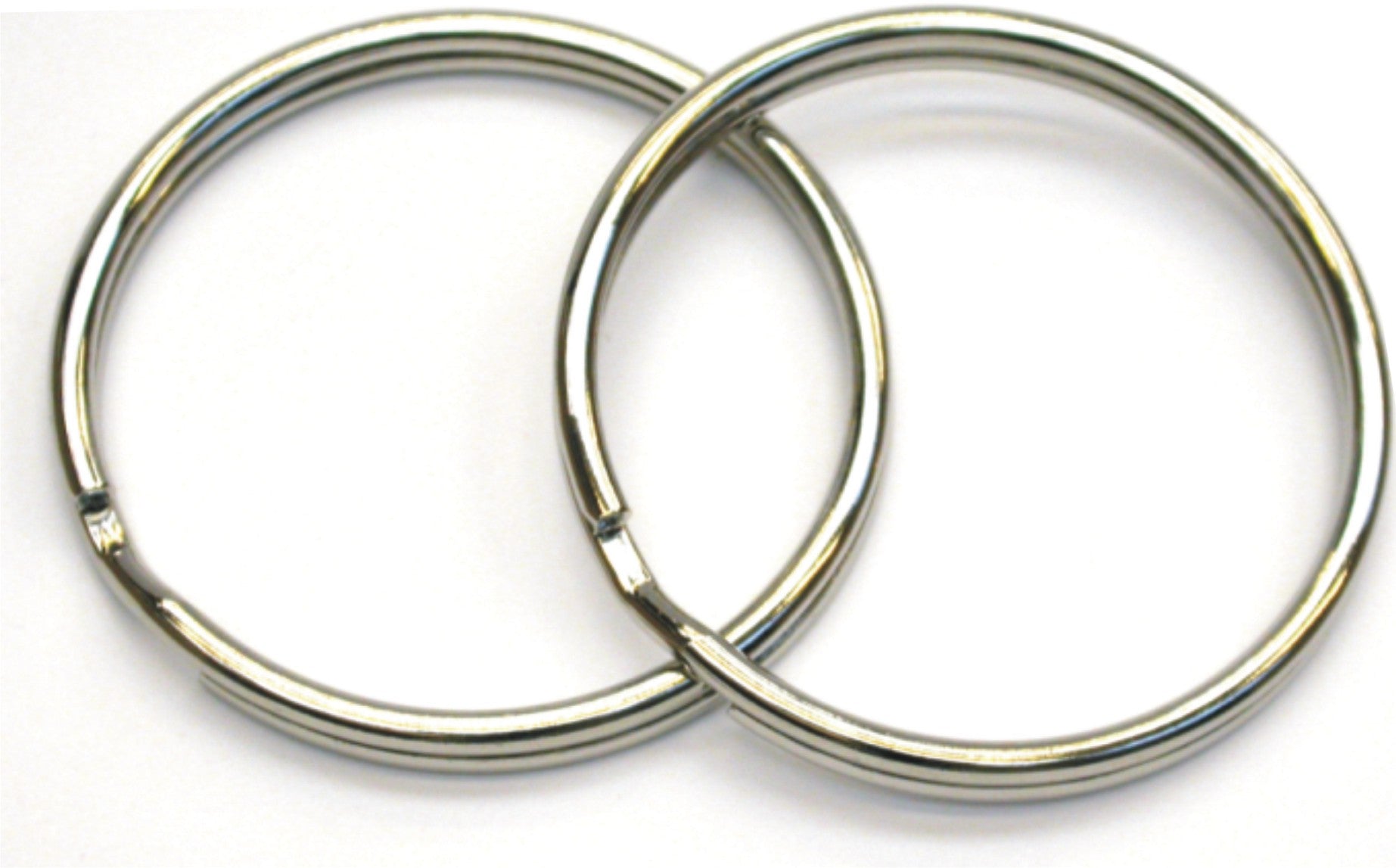 Stainless Steel Split Rings 38mm - Small Beaver Pair for Keychains, Jewelry Making, DIY Crafts & Fishing Tackle Accessories