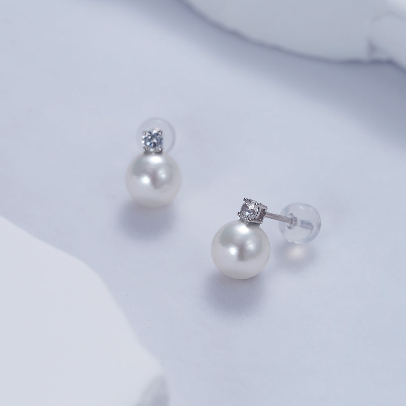 18K Gold Hanadama Akoya Pearl Earrings - AAA Quality Japanese Cultured Pearls for Women | Perfect for Weddings, Parties & Special Occasions