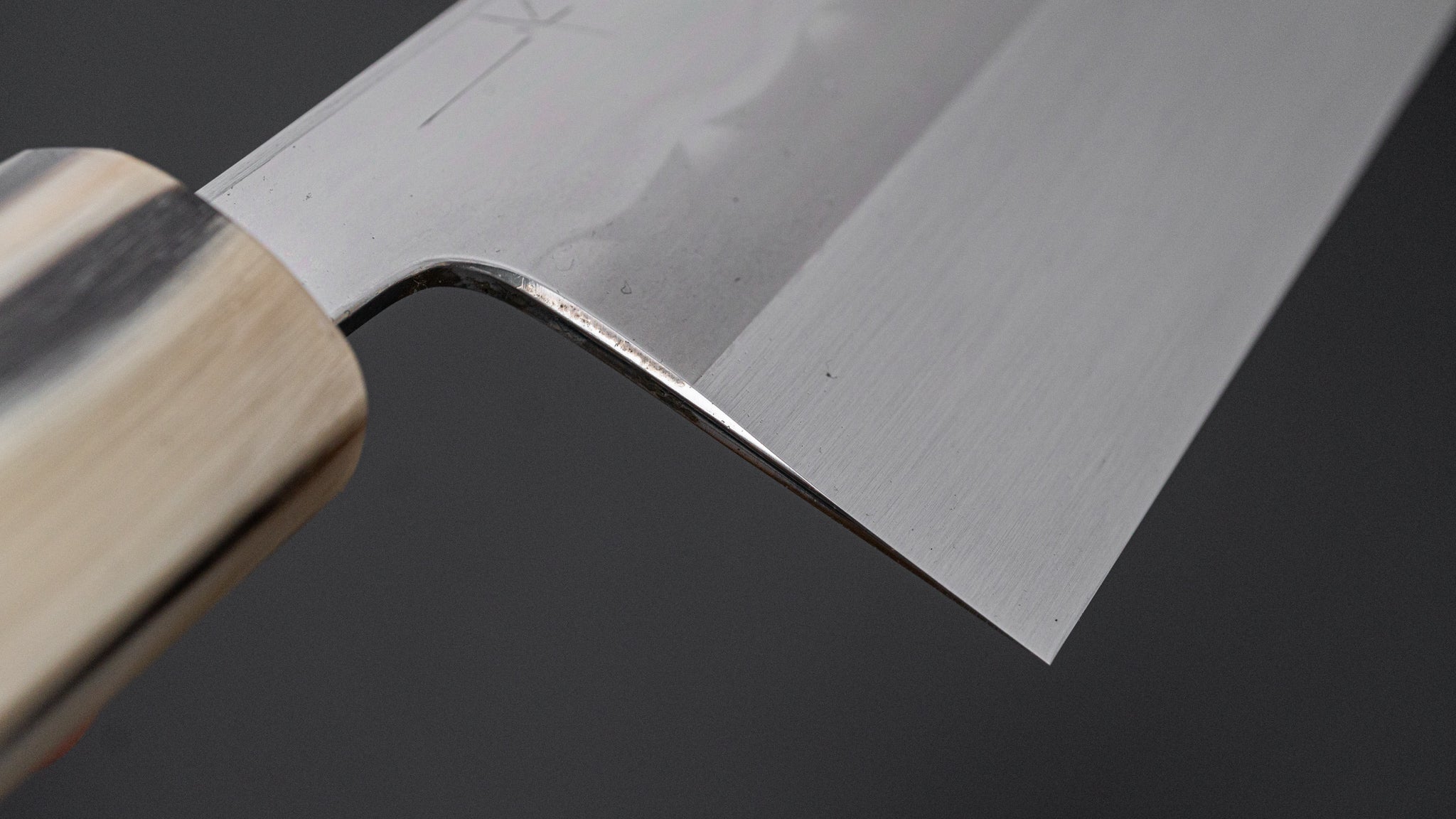 Hitohira Togashi White #1 Notaremon Mizu Honyaki Nakiri Knife with Taihei Makassar Ebony Handle (#109) - Premium Japanese Kitchen Knife for Professional Chefs & Home Cooking, Perfect for Slicing Vegetables & Herbs