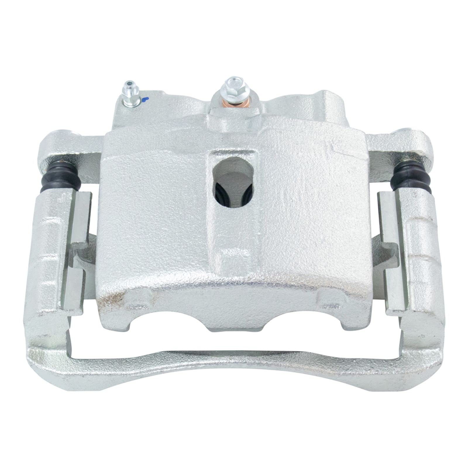 High-Performance Front Ceramic Brake Pads with Drilled & Slotted Zinc Coated Rotors & Calipers Kit - Perfect for Racing, Off-Roading & Daily Driving