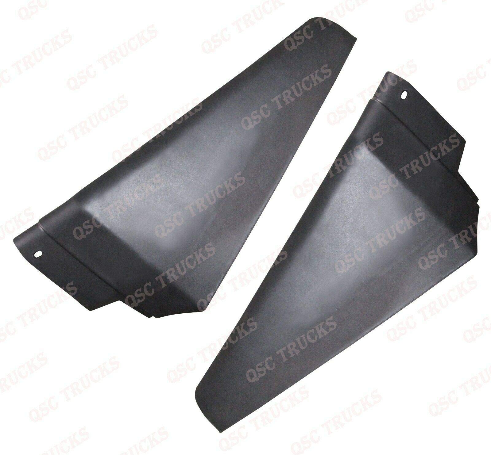 QSC Truck Parts Bumper Air Flow Deflector - Left & Right Pair for Freightliner Cascadia 2018-2023 | Heavy Duty Aerodynamic Upgrade for Improved Fuel Efficiency & Road Performance