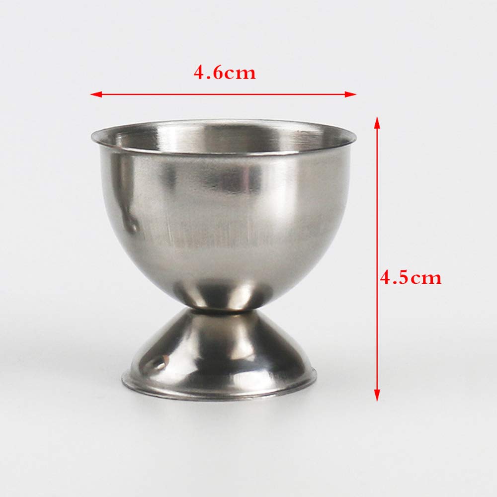 LETOOR Stainless Steel Egg Cups Holder Stand - 2 Pack, Soft Boiled Egg Tray, Dishwasher Safe & Rustproof - Perfect for Breakfast, Kitchen Decor & Easter Egg Display