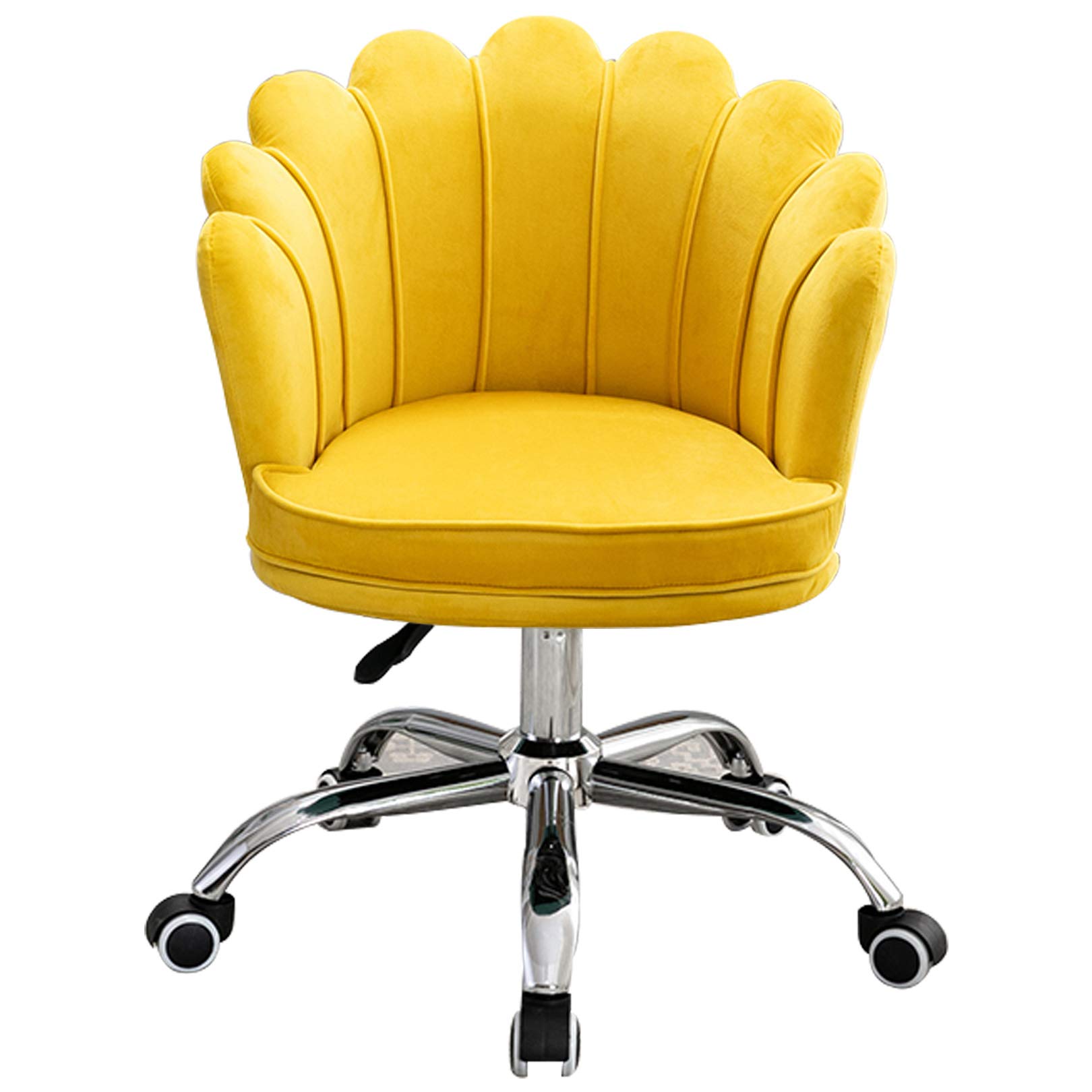 Ergonomic Swivel Office Chair with Adjustable Height - Velvet Executive Desk Chair for Home Office, Bedroom & Workspace - Comfortable Rolling Task Chair for Long Hours of Work & Study