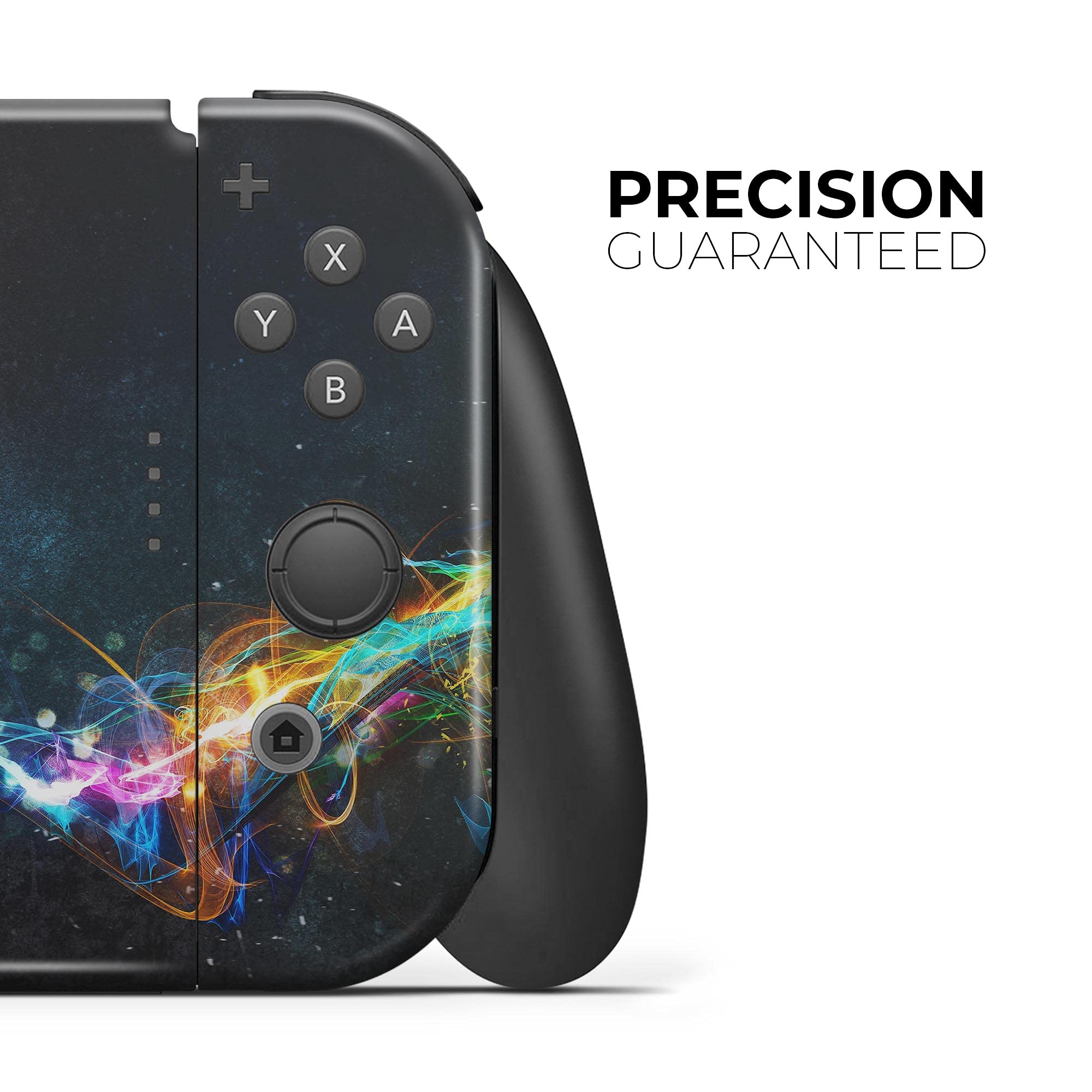Nintendo Switch Skin Decal - Protective Scratch-Resistant Removable Vinyl Wrap Cover for Switch Console - Neon Motion Lights Design - Perfect for Gaming, Travel & Customization