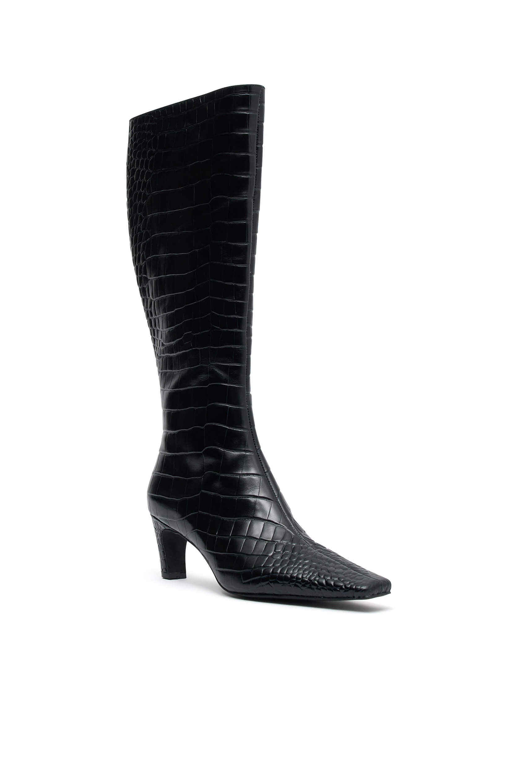 The Asher Black Croc Boot - Waterproof & Comfortable Ankle Boots for Women | Perfect for Outdoor Hiking, Casual Wear & Rainy Days