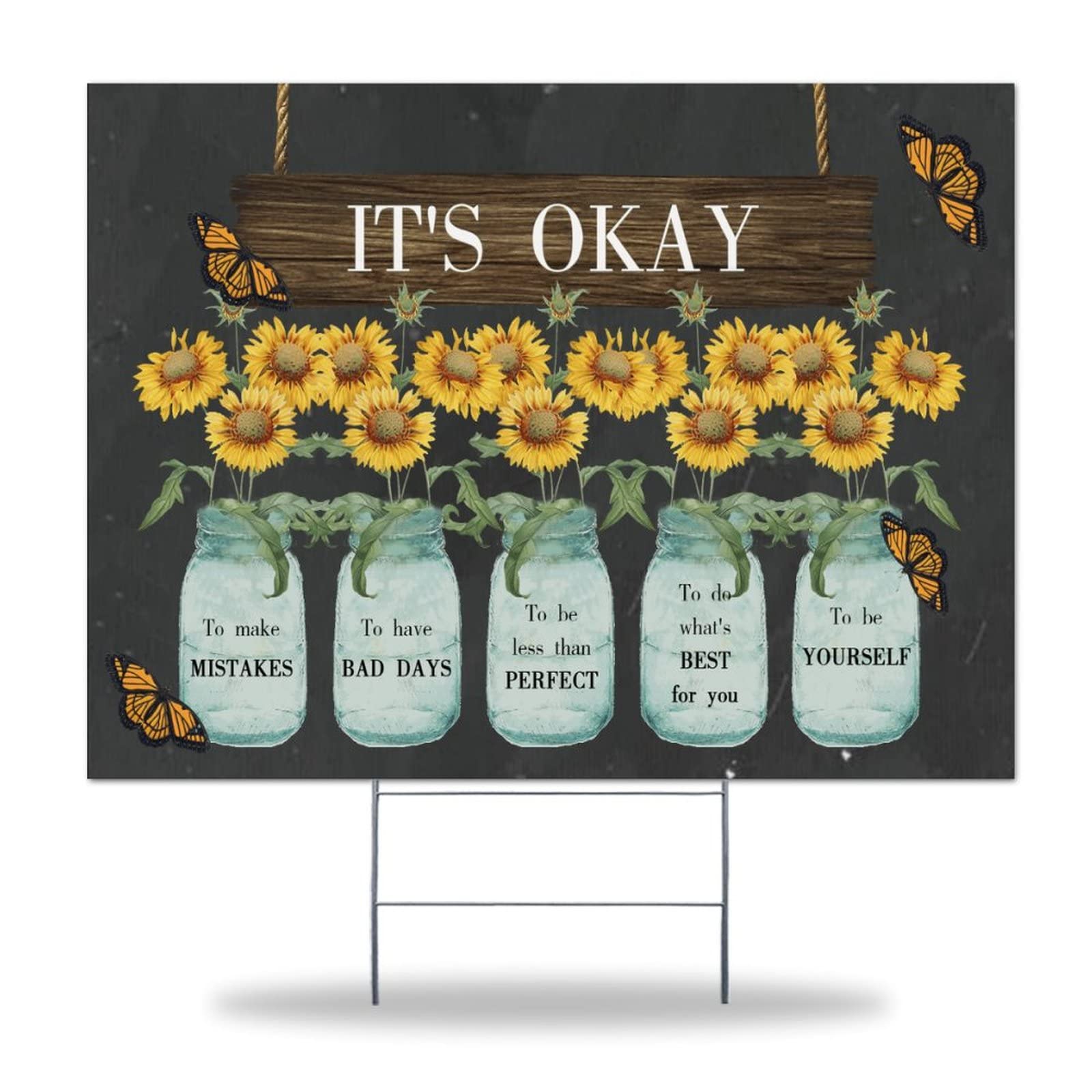 Wild Flowers Yard Sign - Weather-Resistant 18x24in for Sales & Decor