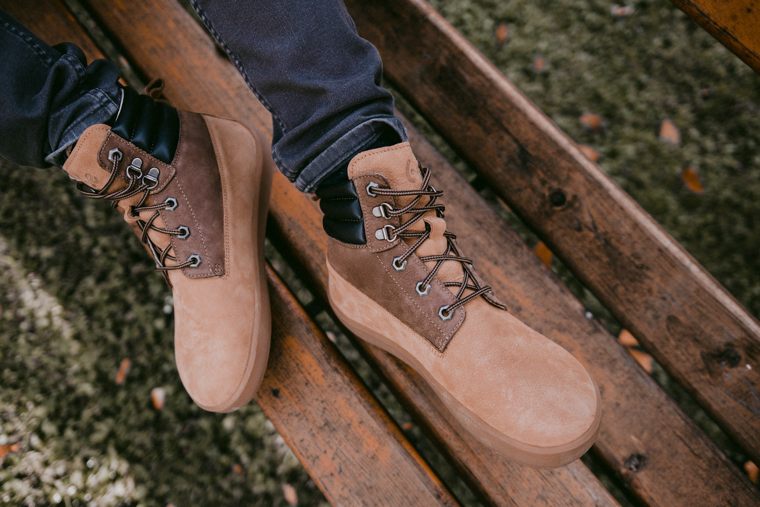 Barefoot Boots for Women & Men - Be Lenka Nevada Neo in Sand & Dark Brown | Minimalist Comfort for Hiking, Travel & Everyday Wear
