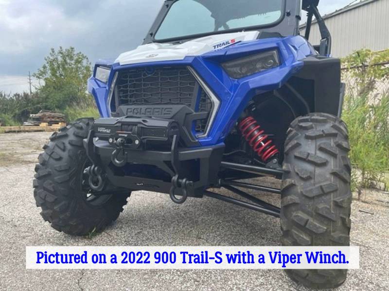 14204 EMP Polaris RZR Stubby Front Winch Bumper - Heavy Duty Off-Road Protection for UTV/ATV - Perfect for Trail Riding, Rock Crawling & Mud Adventures