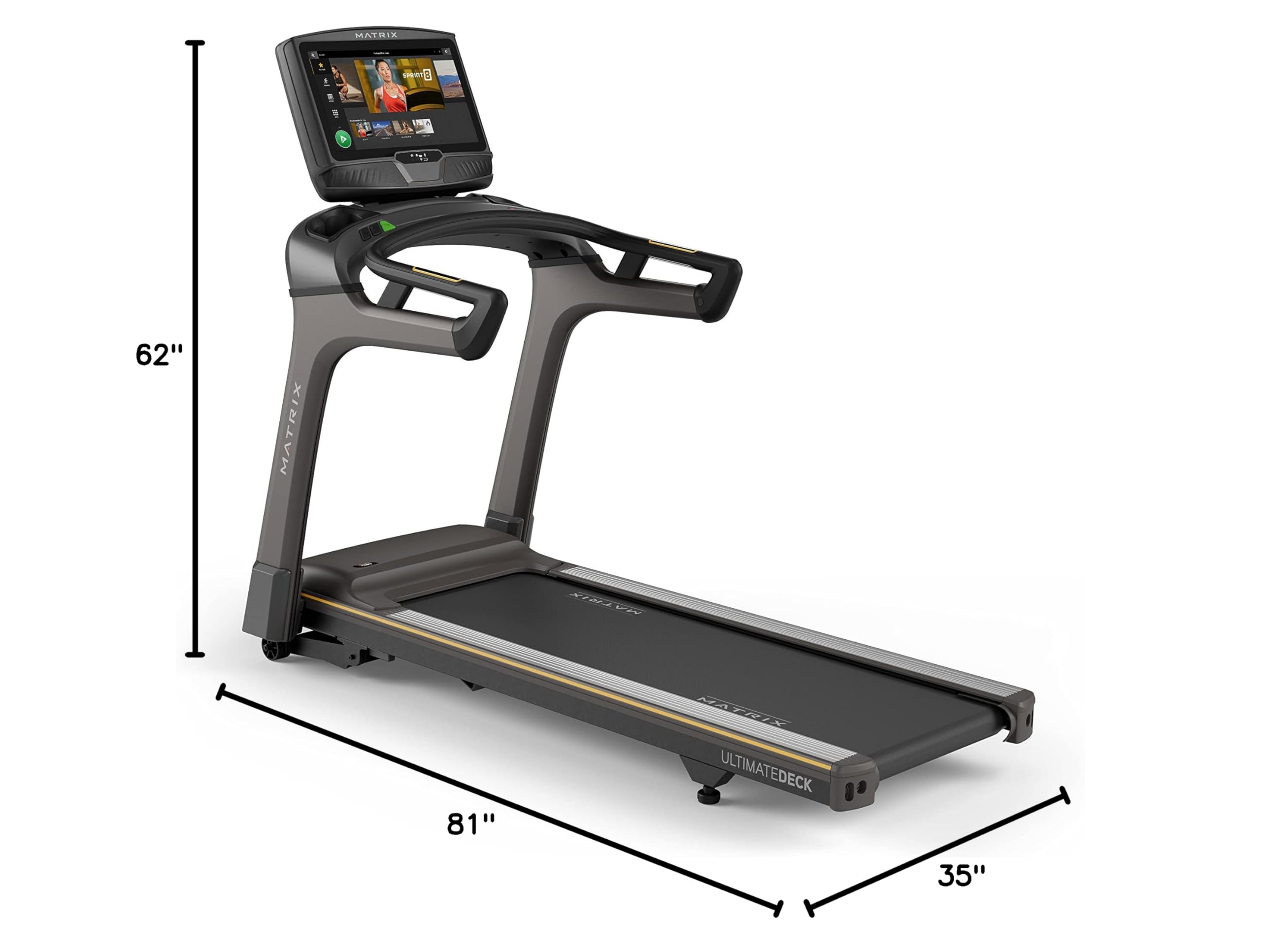 Matrix Fitness T50 Treadmill with XUR Console - Premium Home Gym Equipment for Running & Walking - Perfect for Cardio Workouts, Weight Loss & Indoor Fitness Training