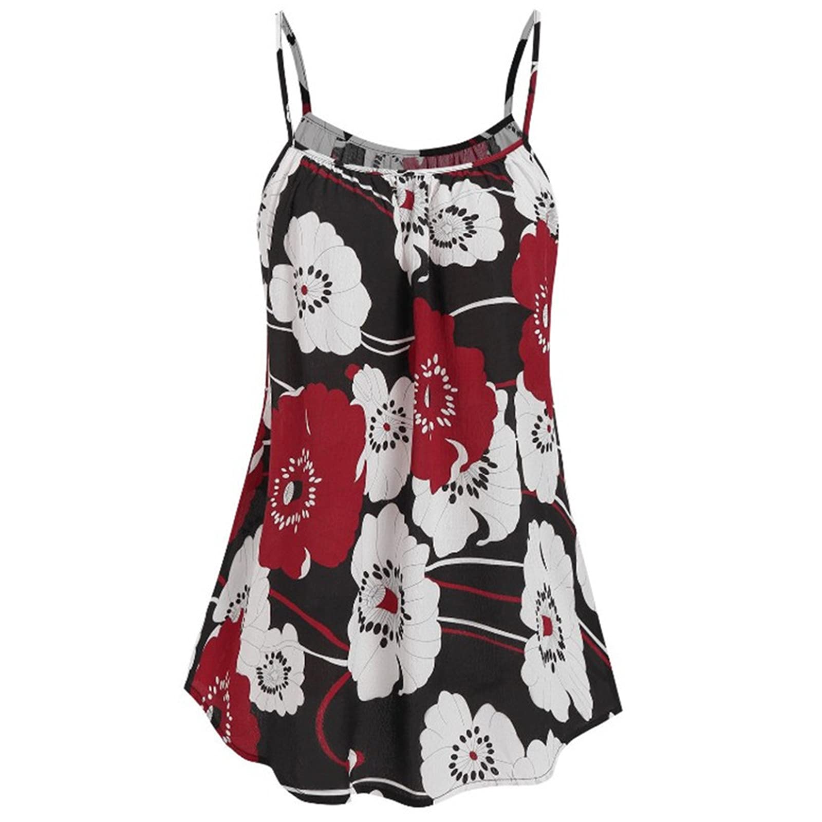 Women's Sexy Sleeveless Mini Sling Dress - Round Neck Printed Summer Maxi Dress in Purple | Perfect for Beach Vacations, Date Nights & Summer Parties
